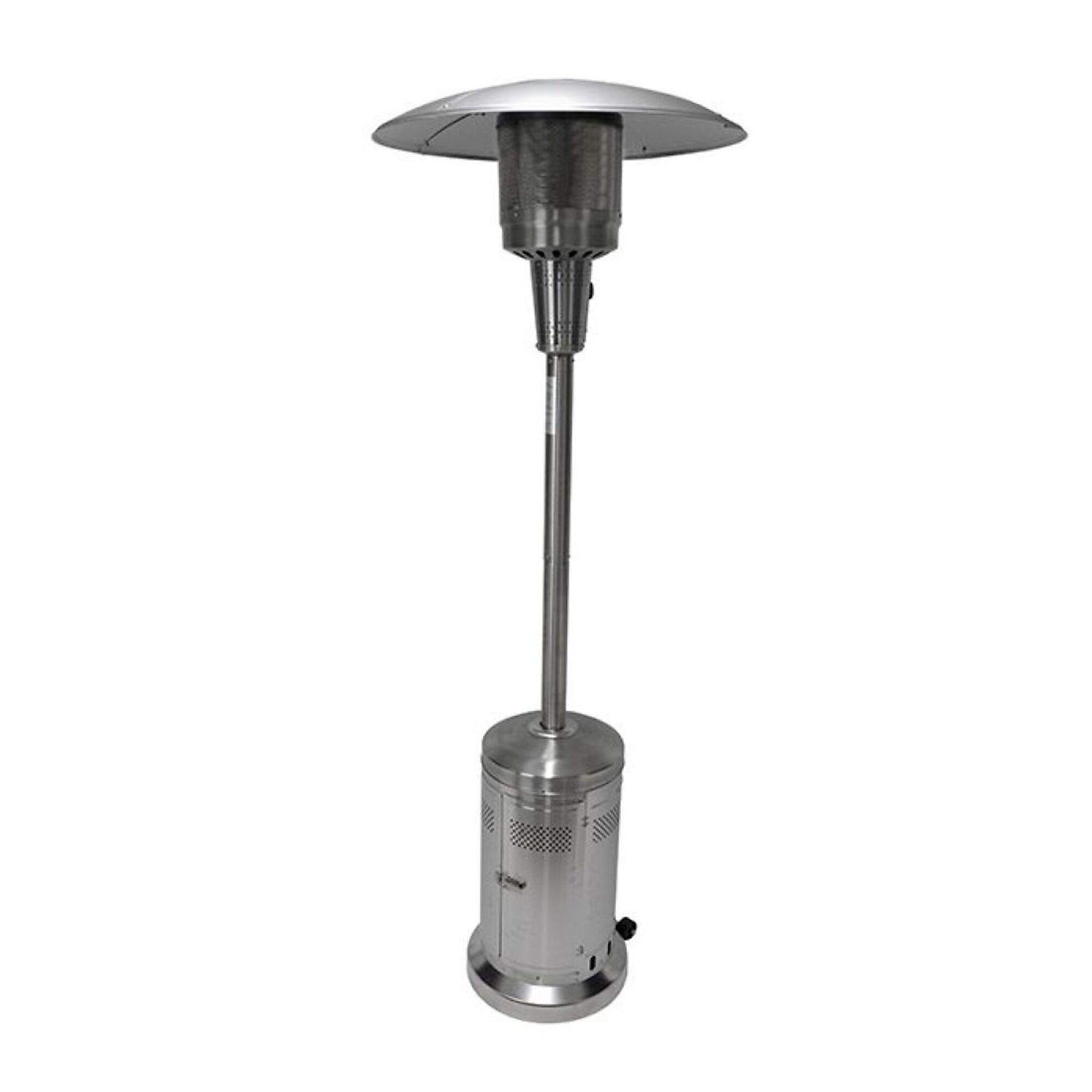 Mr. Heater Portable Propane Patio Heater — 48,000 BTU, 215 Sq. Ft. Heat Radius, 10-Hour Run Time, Stainless Steel, Model# MH48PH